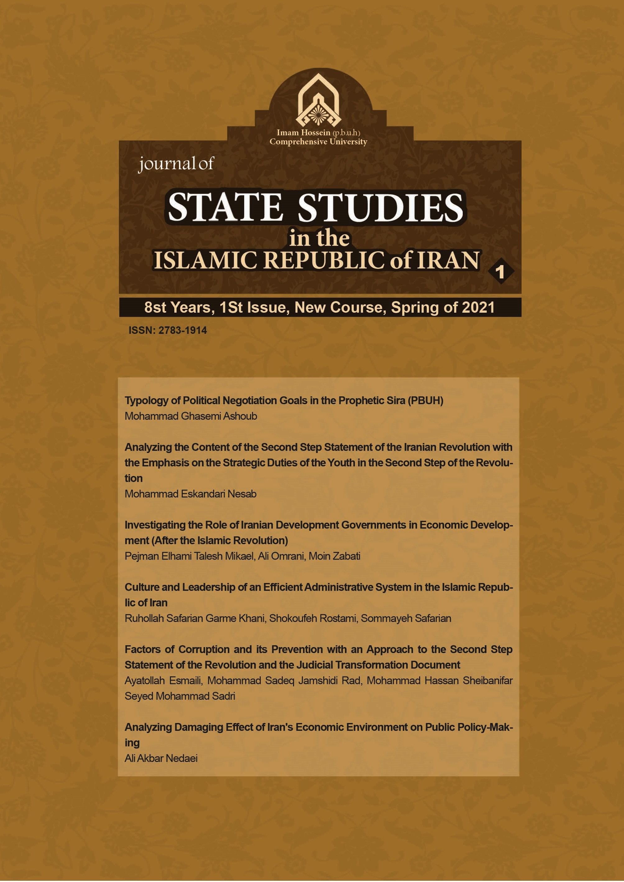 State Studies of Contemporary Iran